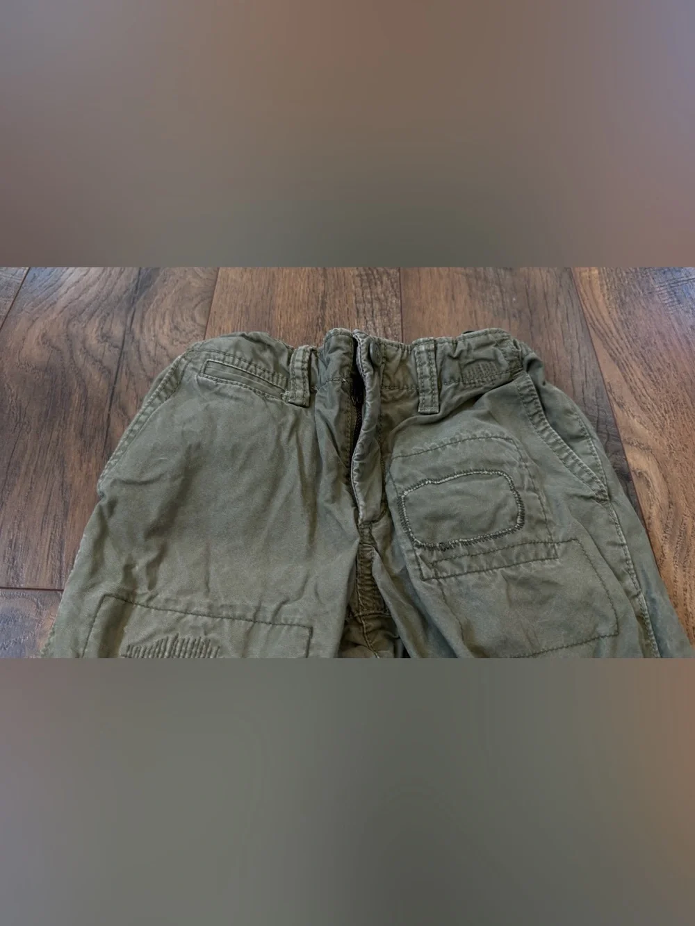 Gap Boys Straight Leg Green Chino Pants, Size 6, Pockets